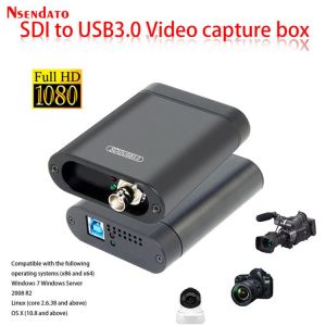 USB3.0 60FPS SDI Video Capture Card SDI to USB 3.0 2.0 Video Recording Box adapter Dongle Game Live Streaming Broadcast for OBS