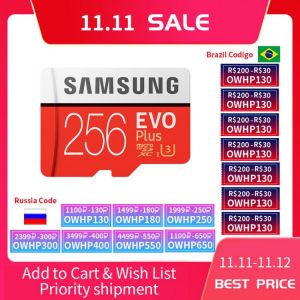 Original SAMSUNG EVO Plus Micro SD Card 32GB 64GB 128GB 256GB 512GB  MicroSD Memory Card C10 TF Card cartao de memoria
