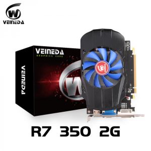 Desktop GPU Graphics Card Veineda R7 350 2GB GDDR5 128Bit Independent Game Video Card R7-350 for ATI Radeon gaming