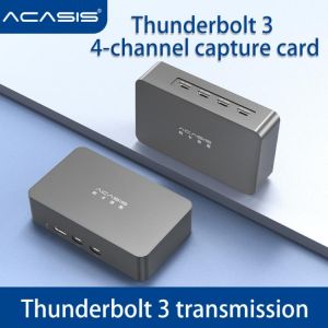 Acasis 4 Channel HDMI External Video Capture Card vMix Director Switcher Laptop Support Switch PS4 Live Broadcast