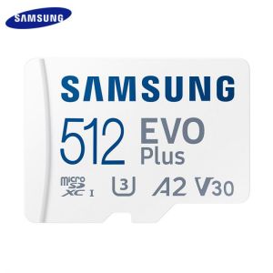 SAMSUNG TF Card 512GB 256GB 128GB A2 V30 SDXC 64GB A1 V10 High Speed Micro SD Trans Flash Memory Card 256GB New EVO Plus Microsd
