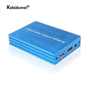 4K HDMI-compatible USB 3.0 Video Capture Card 1080P 60fps HD Video Recorder Grabber for OBS Capturing Gaming Live Streaming