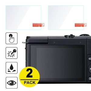2x Tempered Glass Screen Protector for Canon EOS M200 M6II M6 II EOS Rebel T8i 850D Kiss X10i Digital Camera