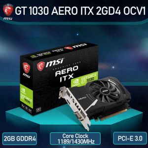 MSI GeForce GT 1030 AERO ITX 2G OCV1 2GB GDDR5 Heat Sink Graphics Card 64-bit HDCP VGA HDMI-Compatibl Video Cards GAMING Desktop