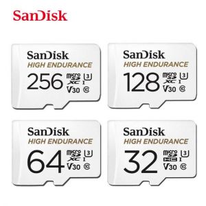 SanDisk Memory Card Micro SD Card C10 V30 U3 4K 32GB 64GB 128GB 256GB TF Cards for Dash Cam Video Monitoring Smartphone Drones