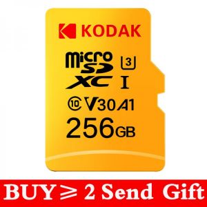 KODAK Micro SD 128GB 256GB 512GB Flash Card 32GB 64GB U1 TF card 4K Class 10 Tarjeta Micro SD card U3 UHS-I 16GB microsd