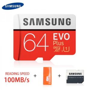 SAMSUNG Memory Card MicroSD 32GB 64GB 128GB 256GB 512GB U3 SDHC SDXC Grade EVO+ Class 10 C10 UHS TF SD Cards Trans Flash Microsd
