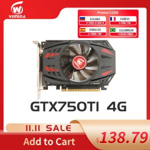 Veineda Graphics Card GTX 750ti 4GB 128Bit  5000mhz GDDR5 video card for nVIDIA VGA Cards  stronger than gtx 750 ti 2gb