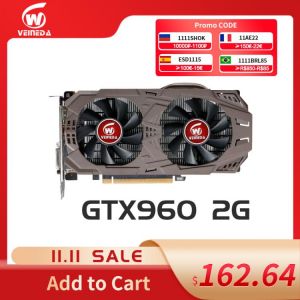 VEINEDA Graphics Cards  GTX960 2G DDR5 128Bit  PC Desktop video card PCI E 2.0 For nVIDIA Geforce Game  Stronger than GTX 950