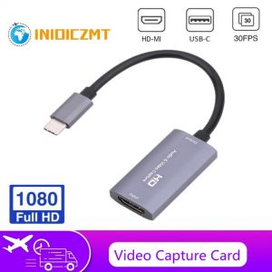 INIOICZMT HD 1080P Z29A HDMI Input To USB-C Output Audio Video Capture Card Fot Phone/ Computer Game Live Plug And Play Captures