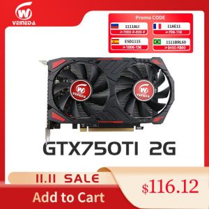 Video Card gtx 750Ti 2GB 128Bit GDDR5 Graphics Cards VGA  GTX 750Ti  2gb Desktop For nVIDIA Geforce Games
