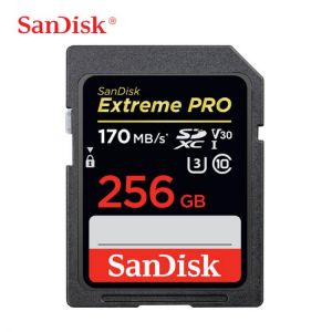SanDisk Extreme Pro UHS-I Memory Cards 64G 128G 256GB SDXC  170M/S Memory Card Support C10, U3, V30, 4K for Digital Camera