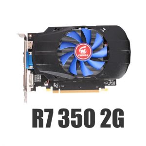 Veineda Graphics Card R7 350 2GB GDDR5 Desktop GPU 128Bit Independent Game Video Card R7-350 for ATI Radeon gaming