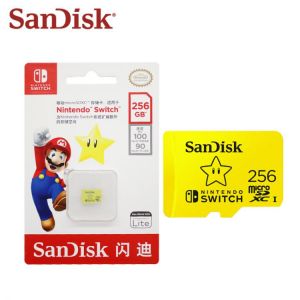 SanDisk 256GB MicroSD Card Nintendo Switch Authorized Mario Theme128G TF Cards MemoryCard 64G High Speed For Game Expansion Card