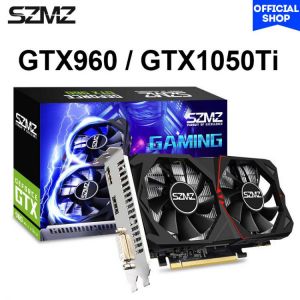 SZMZ New Video Card Original NVIDIA Geforce GTX 960 1050 Ti 2GB 4GB GDDR5 128 bit Graphics Card GTX960 Gaming GPU non RX 580 570