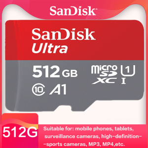 Sandisk micro card 512gb TF card 16gb 32G 64G 256GB 400GB 128GB class 10 U1 carte sd usb flash memory card 64gb microsd 120M/s