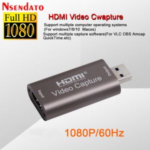 4K 1080P 60hz USB2.0 Audio Video Capture Card HDMI To USB 2.0 Acquisition Card Live Streaming Plate Camera Switch Game Recording