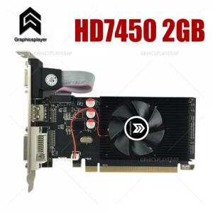 Graphics card pci express HD7450 2GB DDR3 64bit LP placa de video card PC for ATI