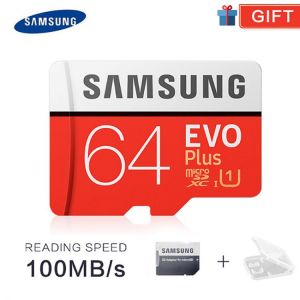 SAMSUNG EVO 64GB U3 Memory Card Class10 Micro SD TF/SD Cards C10 R100MB/S MicroSD XC UHS-1 Support 4K UItra HD