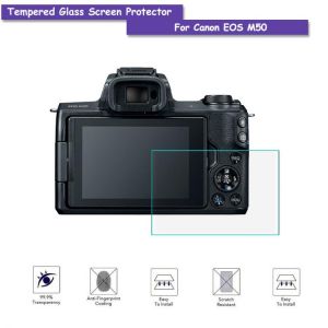 9H Tempered Glass LCD Screen Protector Shield Film for Canon EOS M50 Camera Accessories