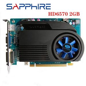 SAPPHIRE Video Cards HD 6570 2GB GDDR3 For AMD Graphics Card GPU Radeon HD6570 Office Computer For AMD Card HDMI Used Original