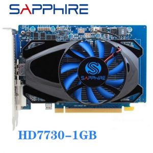 Used SAPPHIRE HD7730 1GB For AMD Video Card GPU Radeon HD 7730 GDDR5 128bit Graphics Cards PC Computer Game For Video Cards HDMI