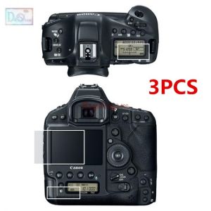 Self-adhesive Glass Main LCD Screen + Info Film Protectors Guard Cover for Canon 1DX Mark II 1DXII