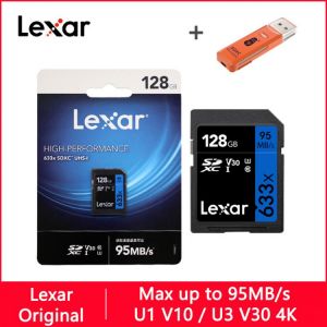 Lexar 633X SD Card 32GB 128GB 64GB 256GB 512GB 16GB Class 10 U1/U3 V30 Memory Card 64 128 gb 1TB Flash Card SD Memory SDXC SDHC