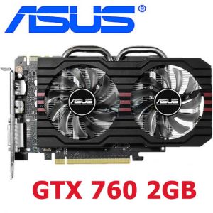 ASUS Video Cards GTX 760 2GB 256Bit GDDR5 Graphics Card for nVIDIA VGA Cards Geforce GTX760 2GB stronger than GTX750 TI 650 Used