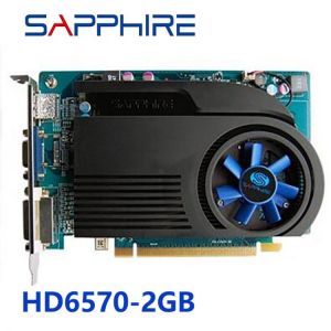 SAPPHIRE Video Cards HD 6570 2GB GDDR3 For AMD Graphics Card GPU Radeon HD6570 Office Computer For AMD Card HDMI Used Original