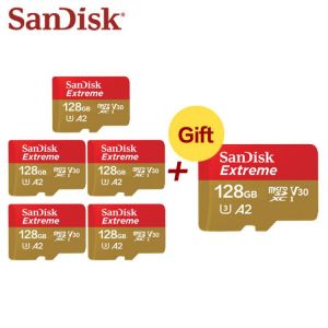 Sandisk 128GB Micro SD Card wholesale 64GB A2 A1 U3 SDXC Card Mini Memory Card V30 32GB Flash Card 5+1