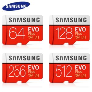 100% Original SAMSUNG EVO+ PLUS microSD 32GB TF/SD Flash Card 64GB 128GB 256GB microSD Cards 4K U3 Class 10 card SDXC/SDHC