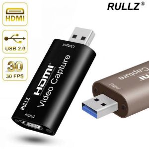 RULLZ Mini 4K USB 2.0 3.0 HDMI Video Capture Card 1080P 60FPS Plate Phone Computer Game Recording Box Live Streaming Broadcast