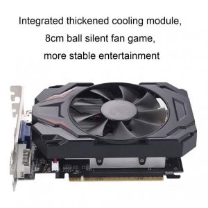 Graphics Card 2G DDR5 for Desktop Workstation 128 Bit Video Card Single fan VGA and HDMI-compatible interface GT1030  VGA, DVI