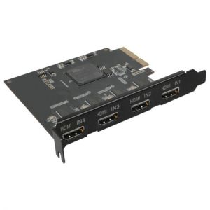 ACASIS 4 Channel HDMI-Compatible PCIE Video Capture Card 1080P 60fps for Live Broadcast Streaming Quad Ports Adapter