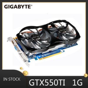 Video Card GTX 550TI 1GB 192Bit GDDR5 1024MB Graphics Cards for nVIDIA Geforce GTX660 Used VGA Cards stronger than GTX 750 Ti