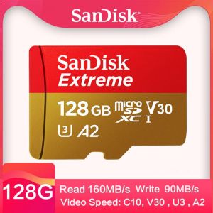 SanDisk Micro SD Card 128GB A2 Read Speed 160M/s Memory Card 32GB UHS-I TF Card U3 V30 256GB 64GB Support 4K Extreme Micro SD