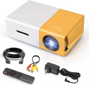 Mini Projector, Meer Portable Pico Full Color LED LCD Video Projector for Children Present, Video TV Movie, Party Game, Outdoor En