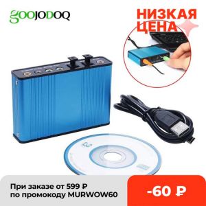 Professional USB Sound Card 6 Channel 5.1 Optical External Audio Card Converter CM6206 Chipset for Laptop Desktop