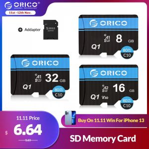 ORICO SD Card Memory Card 8GB 16GB 32GB 80MB/S mini TF card Memory card Class10 flash card Memory 32GB TF Card for Drone