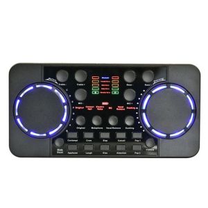 Gaming Voice Changer Mixer Sound Card Live Broadcast External For Phone Computer Bluetooth 4.0 Accessories Noise Reduction