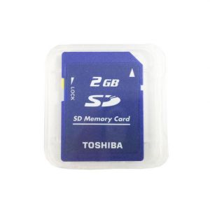 Toshiba 2GB Class2 SD-M02G SD Card Standard Secure SD Memory Card for Digital Cameras and Camcorders Lock Memoria SD