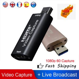 4K Mini Video Capture Card USB 2.0 3.0 HDTV Video Grabber Record Box for PS4 Game DVD Camcorder Camera Recording Live Streaming