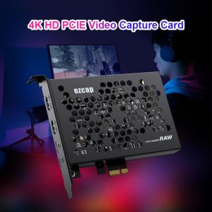 Ezcap324 HDMI Game Video Capture Card Converter PCI-E 4K HDR PCIE HDMI Grabber Record Box for Live Broadcasts Recording