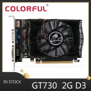 GeForce GT 730 2G 64bit GDDR3 Used Game COMPUTER GRAPHICS VIDEO CARD for DELL/LENOVO PC not gt 210 230 610 710 730 740 1030