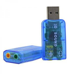 TISHRIC USB External Sound Card 5.1 Channel Sound 3.5mm Jack 3D Microphone Headphone Audio Adapter Professional Soundcard