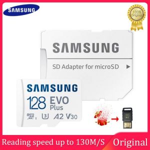 SAMSUNG EVO Plus Micro SD Card 128GB 256GB 512GB TF Card A2 U3 V30 Memory Card 64GB A1 A2 U1 V10 Flash Card For Smart phone