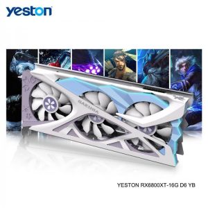 Yeston Radeon RX 6800 XT GPU 16GB GDDR6 256bit 7nm 2105/16000MHz Gaming Desktop computer PC Video Graphics Cards support DP/HD
