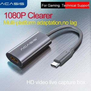 Acasis Video Capture Card USB 3.0 4K HDMI-compatible Video Game Grabber Record for PS4 Camcorder Switch Live Broadcast Camera