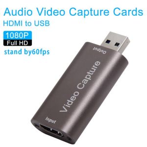 4K Video Capture Card USB 3.0 HDMI-compatible Video Grabber Record for PS4 Game DVD Camcorder Camera Recording Live Streaming